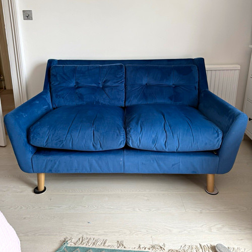 Blue seater solid fabric - solid,