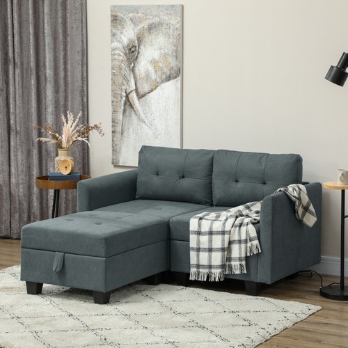 Tufted modular sectional sofa - tufted,
