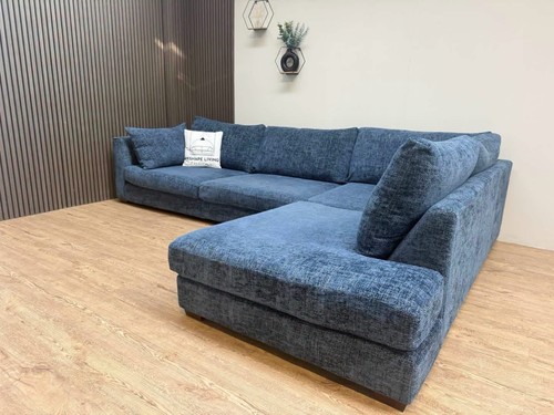 Dfs kazier blue - l-shape, sofa