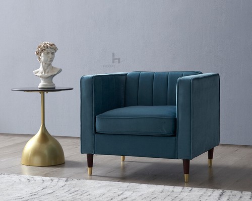 Velvet fabric sofa - fabric, or