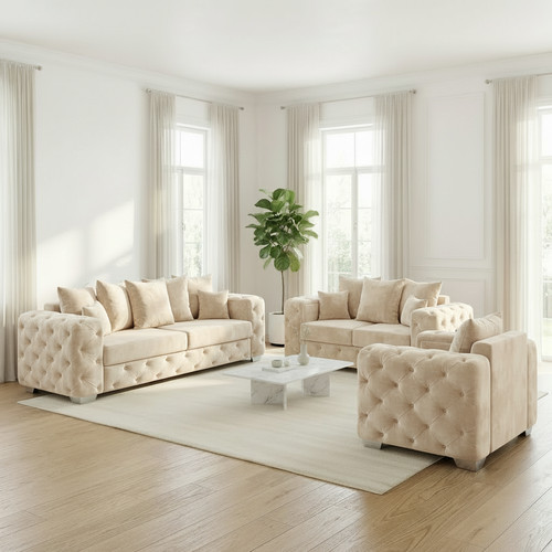 Velvet sofa seater set - 3+2,