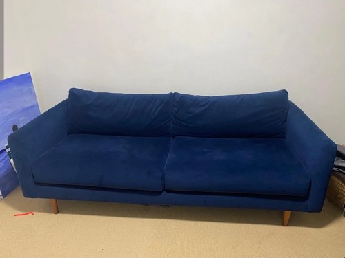 John lewis caspian blue - john, velvet