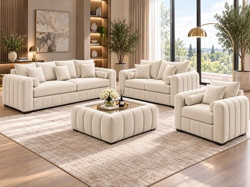 Luxury 3 seater - 2,, linen
