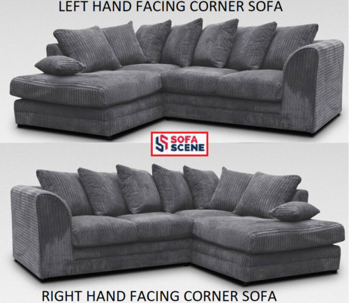 Jumbo cord corner sofa - cord,