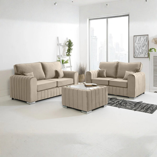 Luxury plush velvet sofa 3 - plush, 1