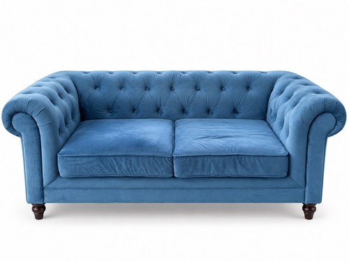 Blue velvet chesterfield - chesterfield, style