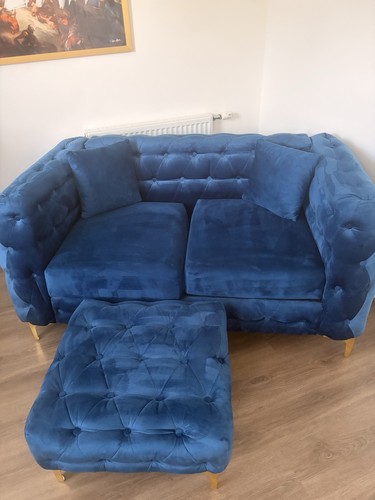 Blue chesterfield tufted - blue,