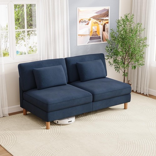 Corduroy seater sofa 166cm - seater,
