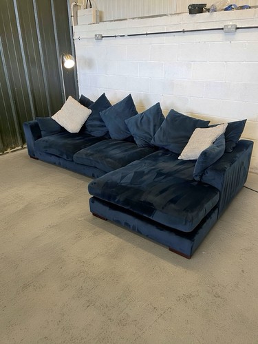 Dfs plush velvet pillow - velvet, back