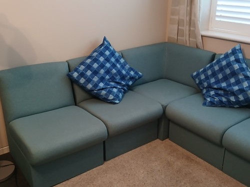 Light blue modular sofa - , in