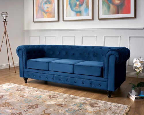 Chesterfield sofa suite velvet - chesterfield,