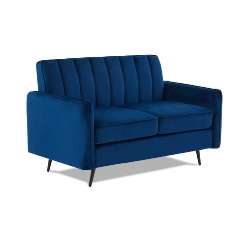 Velvet seater sofa - seater, in