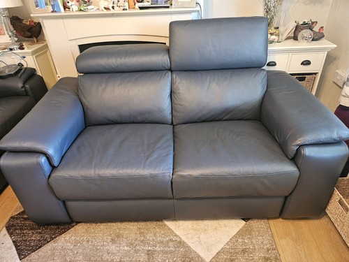 2x2 seater navy - navy, leather