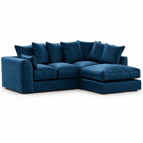 Plush velvet cornersofa - velvet,