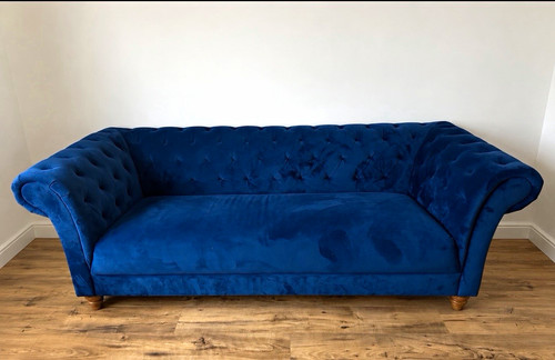 Blue velvet chesterfield - blue,