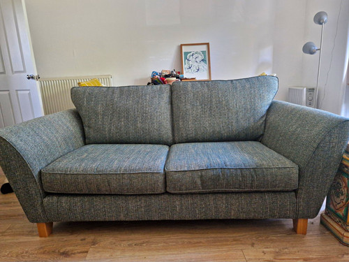 John lewis blue - 2-seater, woven