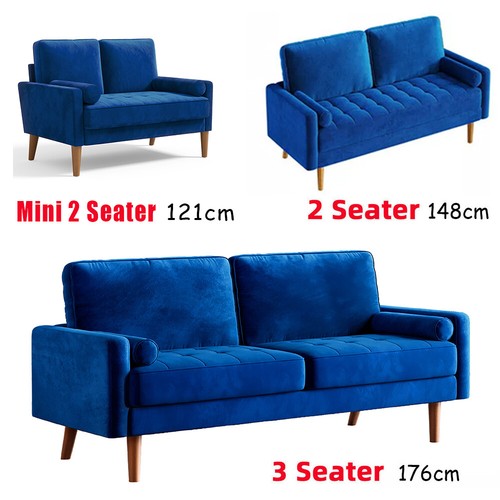 Seater teddy velvet sofa - velvet,
