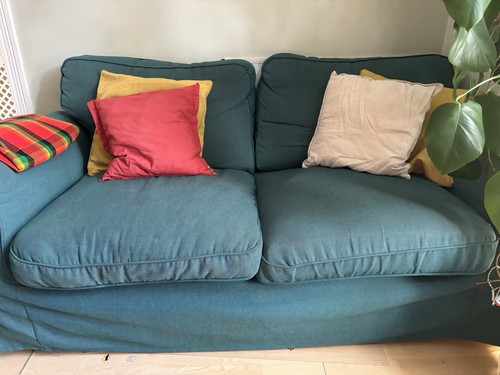 Blue fabric seater - blue,